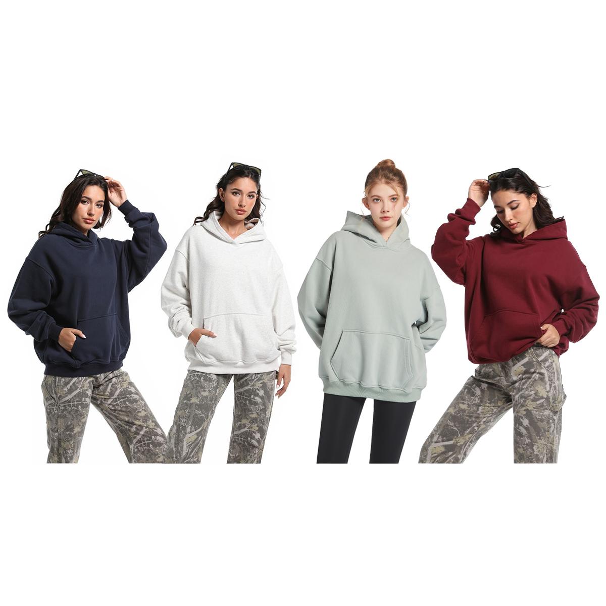Unisex Hoodies – Soft, Warm Long Sleeve Pullover Sweatshirts, Loose Fit Minimalist Tops for Sports & Casual Wear