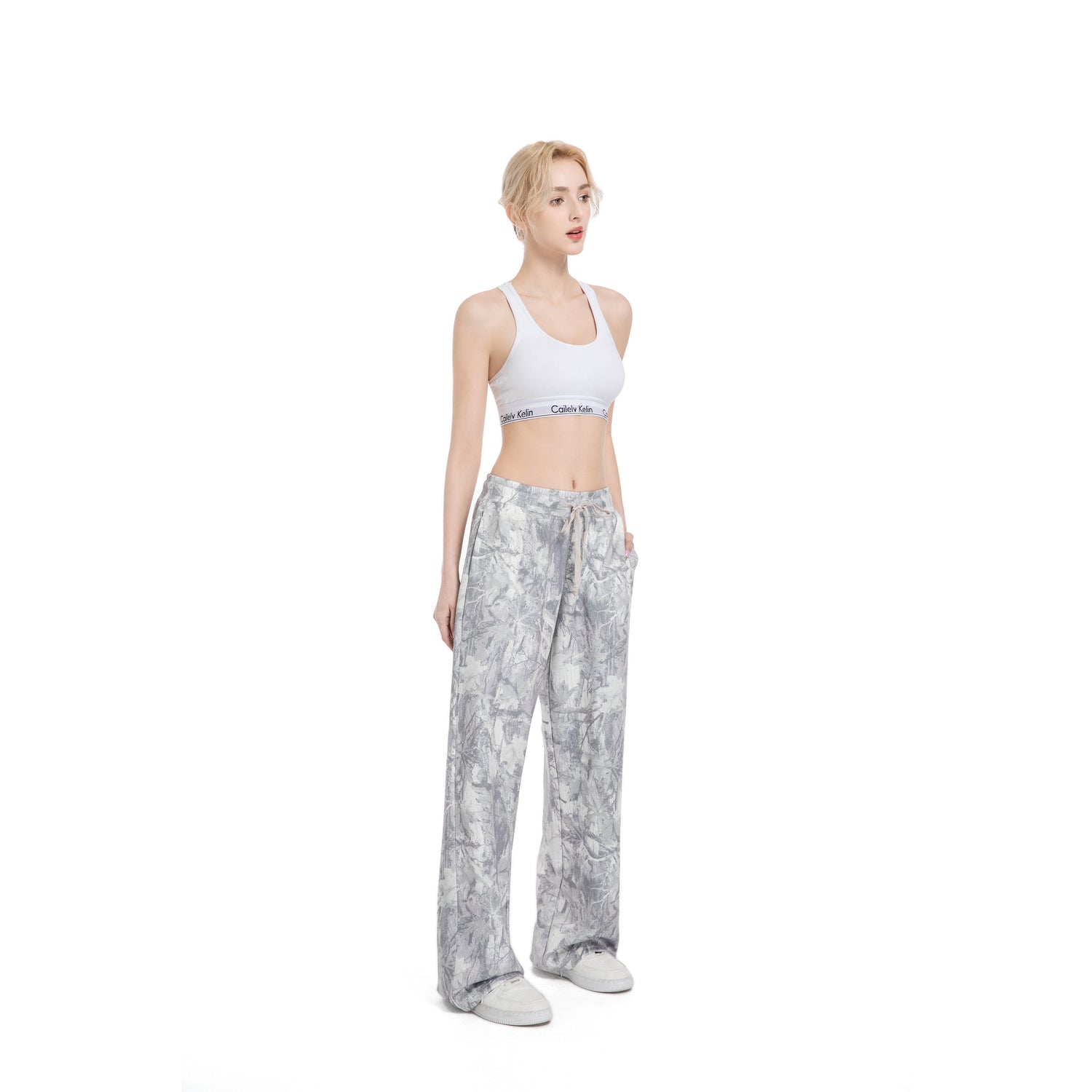Camouflage Air Layer Modal Cotton Straight Leg Pants Versatile for Commute, Sports & Loungewear| Wrinkle-Resistant & Effortless Care