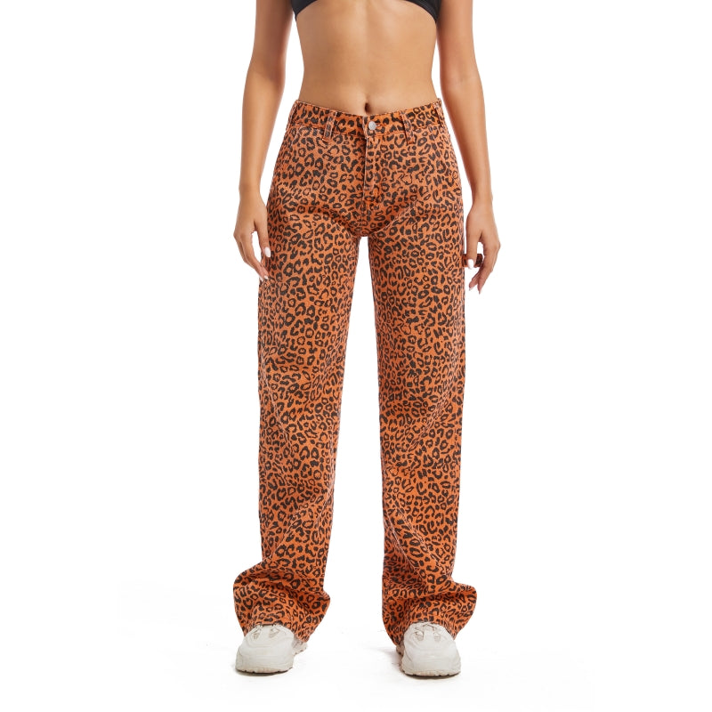 Leopard Print Statement Trousers