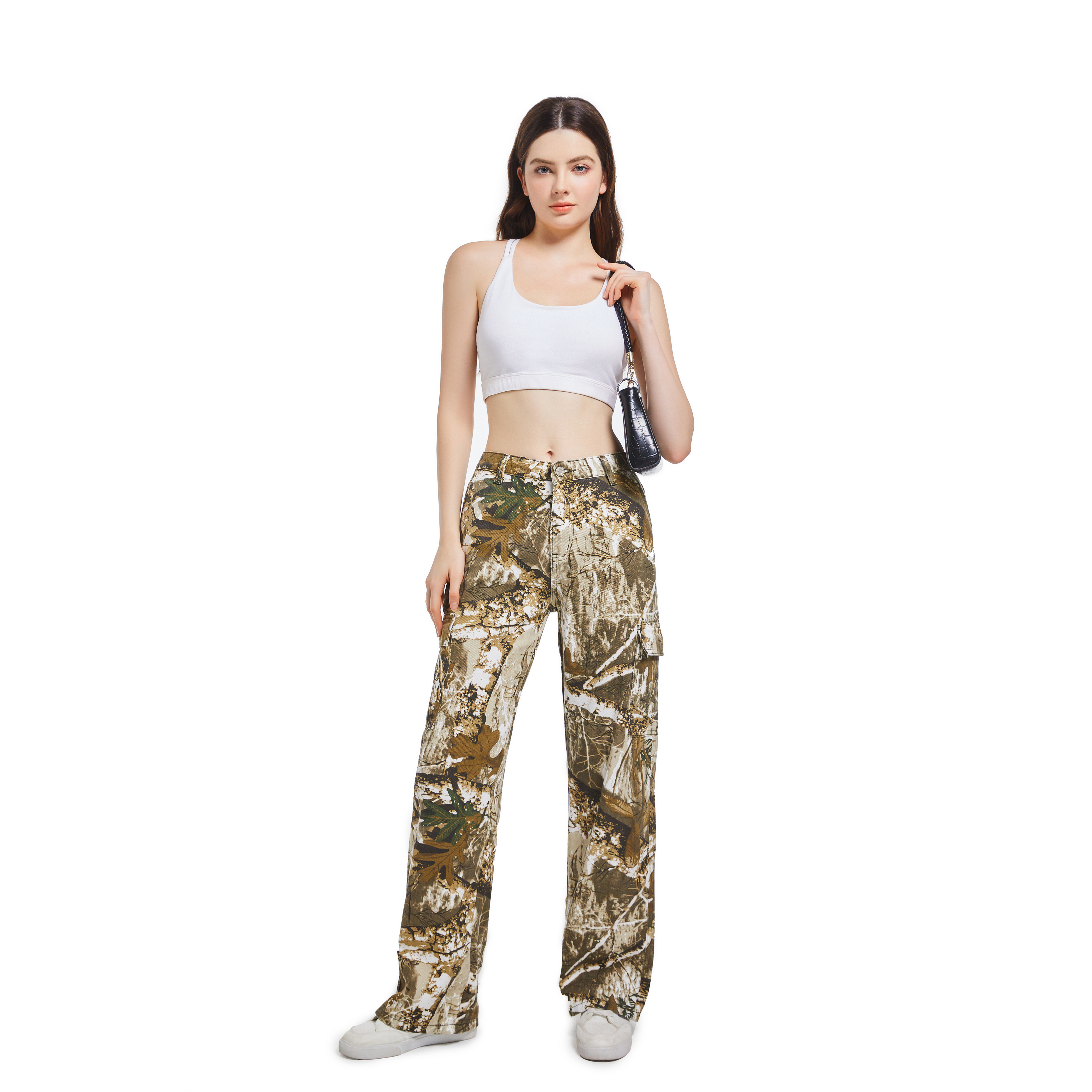 loose work camouflage pants