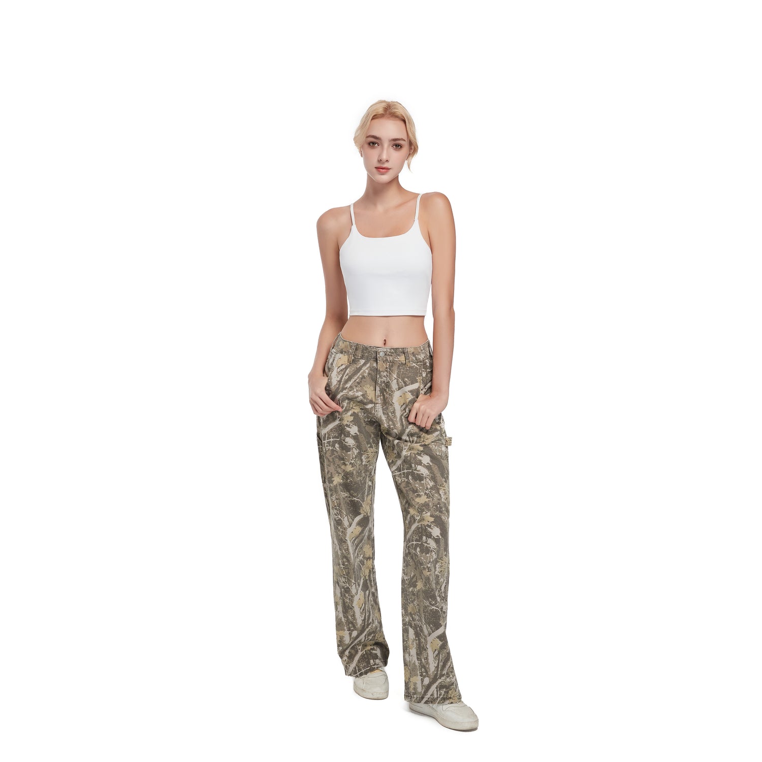 OUTDOOR Classic Bestselling Forest Camouflage Outdoor Cargo Jeans Pants