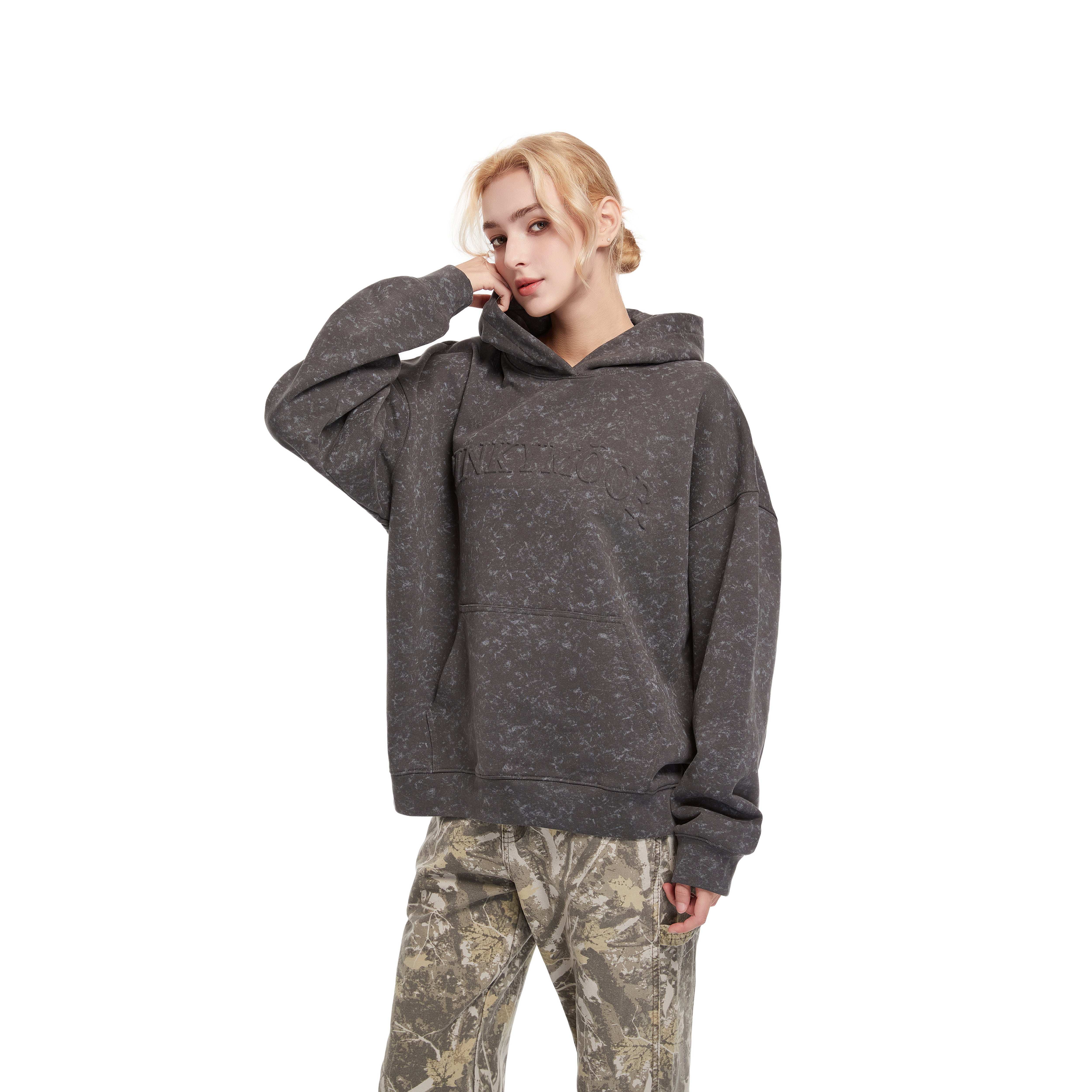 snowflake print sweatshirt