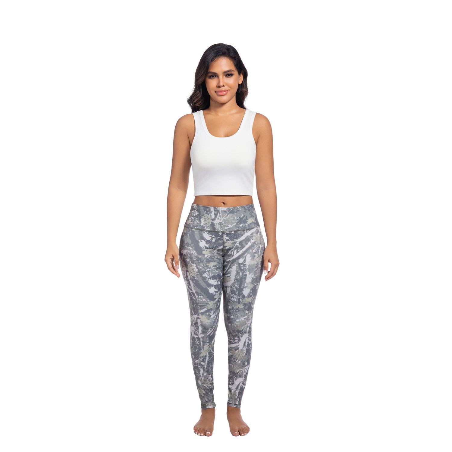 High-waisted tummy-control leggings