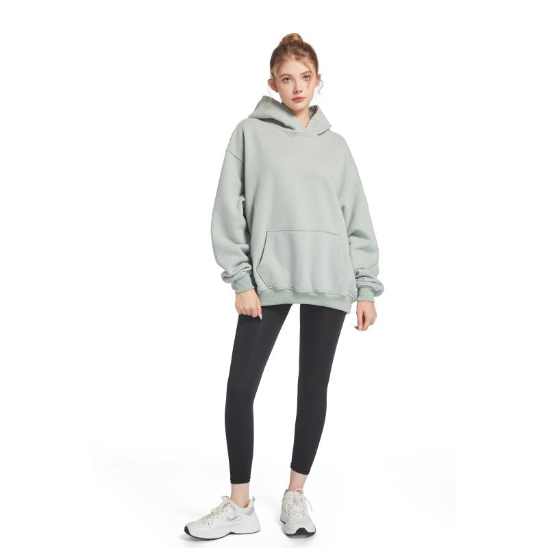 Women’s Light Green Hoodie – Unisex Long Sleeve Pullover Sweatshirt with Pocket, Casual Everyday Wear