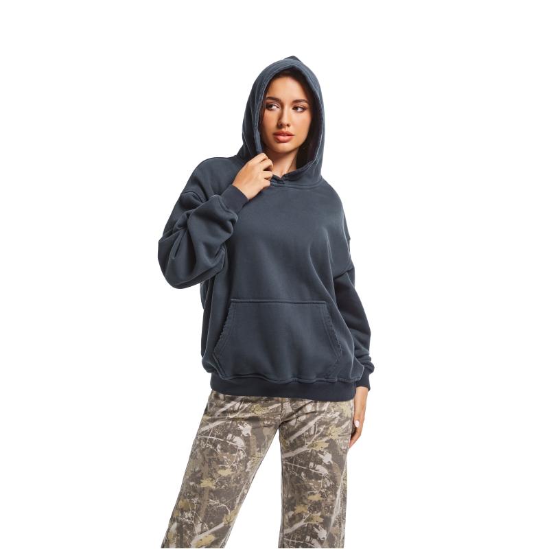 PinkyMoor Women's Loose Fit Hooded Sweatshirt - Warm Long Sleeve Pullover for Sports and Casual Wear -  Tops Sweaters Comfort Oversized Vintage