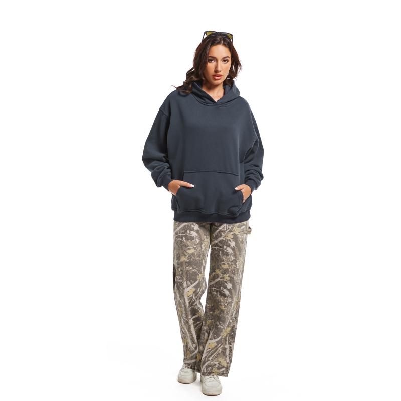 PinkyMoor Women's Loose Fit Hooded Sweatshirt - Warm Long Sleeve Pullover for Sports and Casual Wear -  Tops Sweaters Comfort Oversized Vintage
