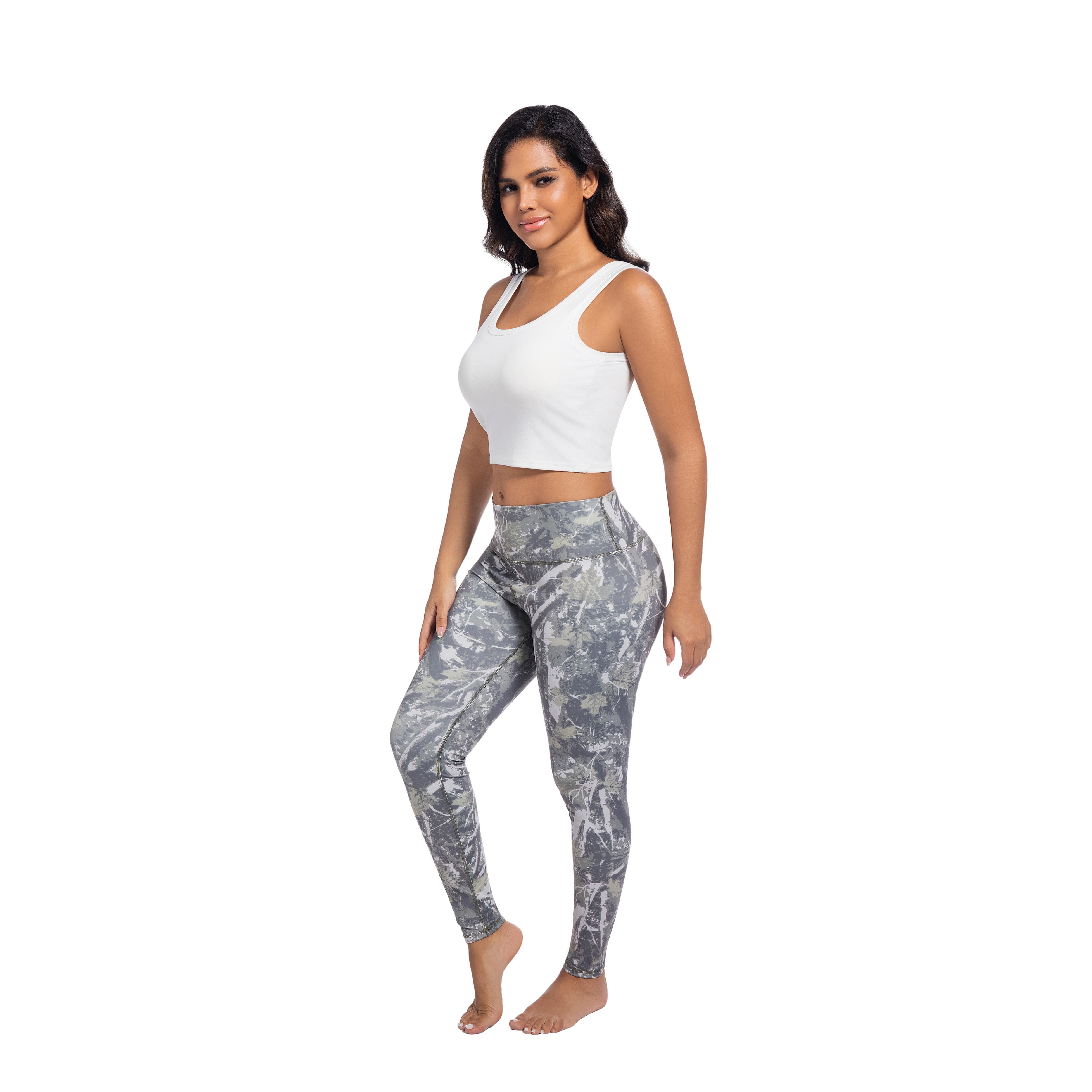 High-Waisted Camouflage Leggings – Tummy Control, Shaping & Lifting, Perfect for Outdoor Workouts, Yoga & Activewear